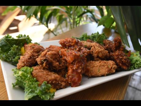 ‘Winging’ it just got tastier with the fried, sweet and spicy, buffalo and barbecue platter.