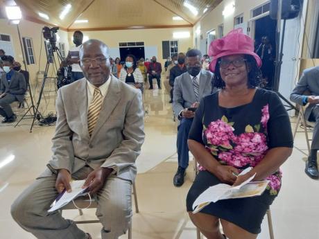 Pastor of the Mandeville New Testament Church of God Reverend Dr Osbourne Fisher and First Lady Maureen Fisher.