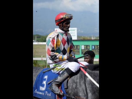 
Oneil Mullings
guided home TURNONTHELIGHT to win division one of the Miracle Cure Sprint at Caymanas yesterday.