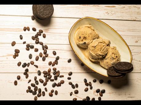Coffee cookies and cream satisfies the palates of both chocolate and coffee lovers.