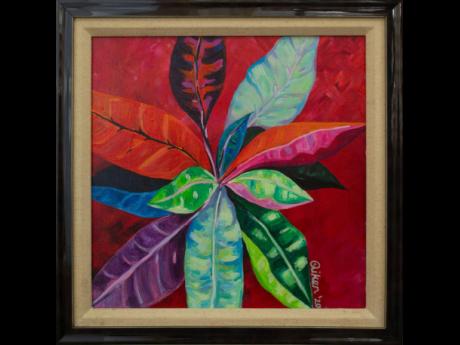 This piece is simply titled ‘Croton’.