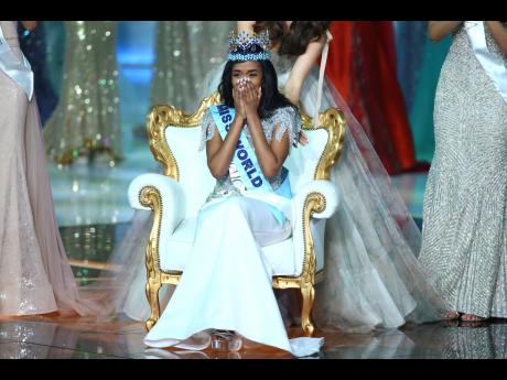 Miss World 2019, Jamaica’s Toni-Ann Singh, following her crowning at the 69th annual Miss World competition. Last year, the decision was taken to postpone the competition altogether because of the pandemic, and the big 70th anniversary celebrations shift