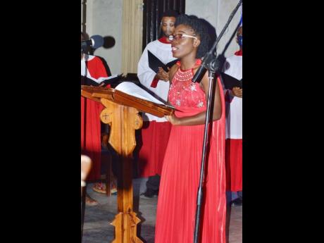The astonishing vocal range of soloist, Danielle Brown, reverberated within the walls of the St Andrew Parish Church.