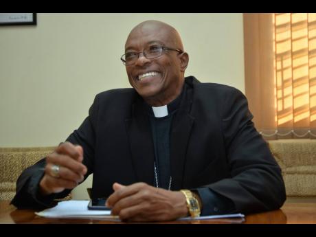 
Roman Catholic Archbishop of Kingston, Kenneth Richards, is certainly not averse to having fun. But it is clear that he balances this with his mission, which is the preaching of the gospel.