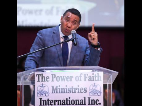 Prime Minister Andrew Holness spent a few moments while attending a national prayer fest exposing one of his vulnerabilities.