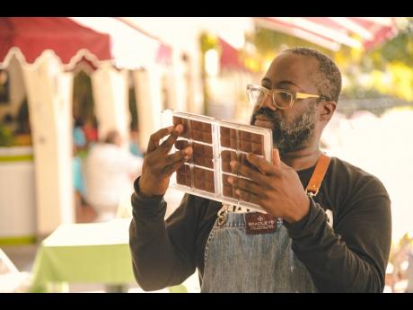 ‘Mr Chocolate’, aka ‘One One Cacao’, Nick Davis examines his sweet workshop creation.