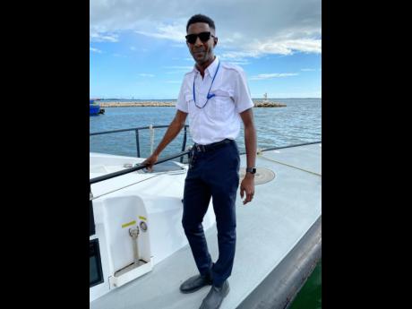 Andre Sewell, apprentice marine pilot at the Port Authority of Jamaica.