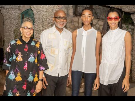 Pulse’s new star, Prada and Dior model Shantae Leslie, with directors (from left) Hilary Phillips, Kingsley Cooper, and Romae Gordon. 