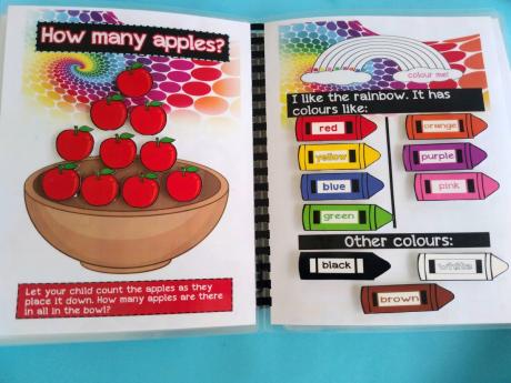 Vibrant colours help children to grasp the concept of counting. 