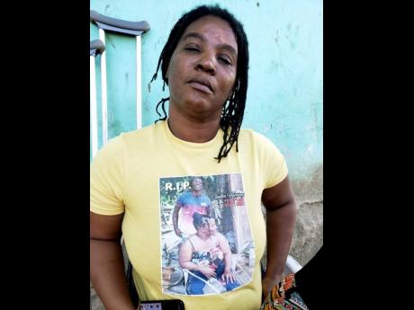
Sharna Anthony, mother of 30-year-old contractor Clayton Harrison, who was murdered in Seaforth, St Thomas on January 7.