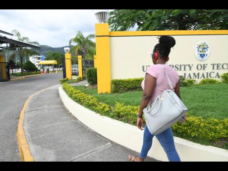 File 
The entrance to the Papine, St Andrew-based campus of The University of Technology, Jamaica.