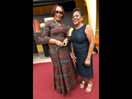 Right: Dorrett Campbell (left) and Dr Beverly Goldson at the launch of The Mico University College’s 100th anniversary celebration. 