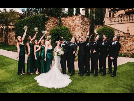 They accepted their roles as bridesmaids and groomsmen, showed up for the couple, stayed for the cake and in the end, they were all ready and waiting to celebrate. 