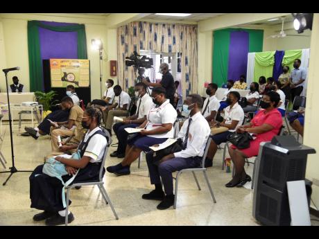 The audience at the Jamaica Library Service Career Forum held at Joyce Robinson Hall, Kingston and St Andrew Parish Library.