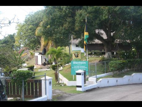 A shot of the Jamaica National Heritage Trust declared heritage site in Blenheim, Hanover, of the house in which National Hero Sir Alexander Bustamante was born.