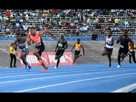 Action from the 2019 Gibson Relays at the National Stadium.