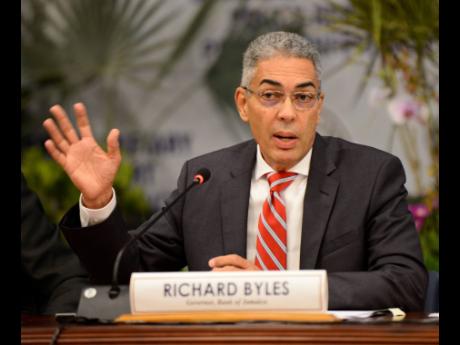 File 
Governor of the Bank of Jamaica, Richard Byles.