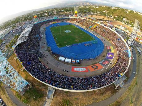 An aerial view of the National Stadium.