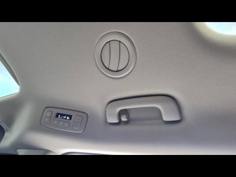 In the roof, there are designated a/c vents and climate control options for rear passengers. 