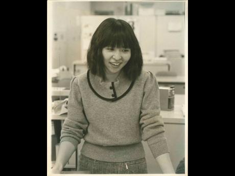  
Hiroko Okuda at Casio’s technology centre in Tokyo in the 1980s.
