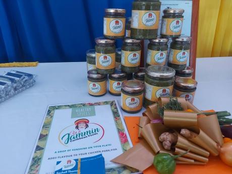  Wi Jammin Caribbean Foods, owned by graduate Sashell Thomas, on display at the graduation service of the Northwest Manchester Youth Entrepreneurship programme last Friday