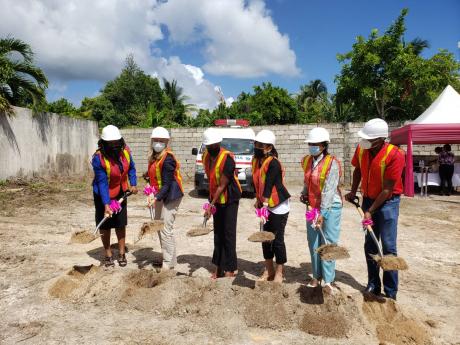 Sponsors of Teen Hub and stakeholders in St Thomas break ground for the construction of the new centre last Thursday, March 10, at a property owned by the St Thomas Municipal Corporation on 11 Church Street in Morant Bay. The facility, which will be the se