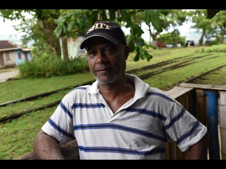 
Hylton Ewan, former porter at the Catadupa train station in St James. Ewan is looking forward to the promised revival of the train passenger service in western Jamaica.