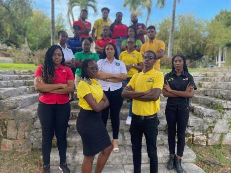 Front row (from left): Danielle Mullings, The University of the West Indies (UWI) Guild president; Felicia Francis, first vice president, College of Agriculture, Science and Education (CASE); Christopher Honeyghan, guild president, CASE; and Christina Will