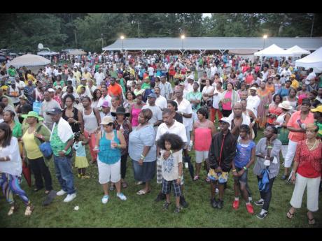 A section of the crowd at Merritone Family Fun Day 2012. 