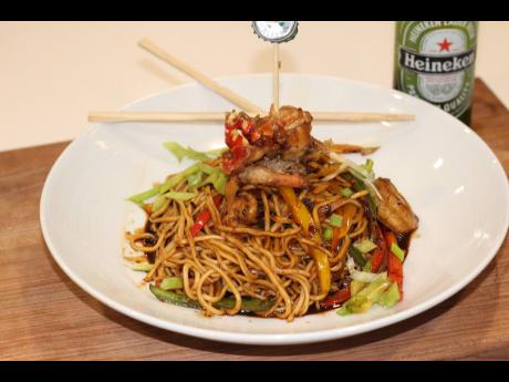  The Heineken Seafood Lo Mein was a hit among the participants of the culinary pairing session which was part of the Jamaica Food and Drink Kitchen’s inaugural staging of the Kingston City Beer Fest.