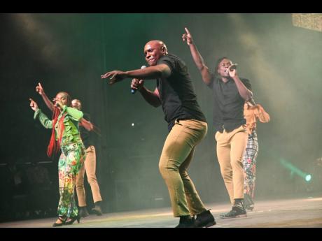ASHE performs at the launch of Jamaica 60 last Wednesday. 