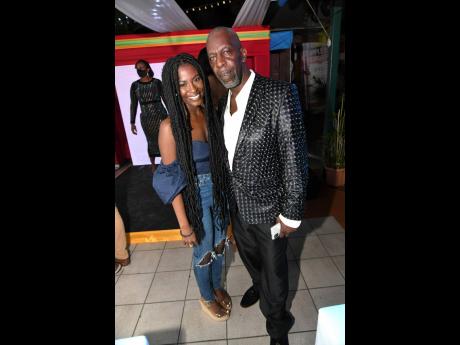 Knixx Taylor with Tony ‘Ruff Cutt’ Phillips at the JaRIA Honour awards lanuch in February. Ruff Cutt, the UK’s number one reggae band for more than three decades was awarded by JaRIA for their exceptional contribution to the reggae industry.