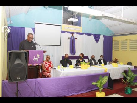 Rev. Oral Thomas speaks at the launch of his book Reimagining Caribbean Methodism for Contemporary Missions.