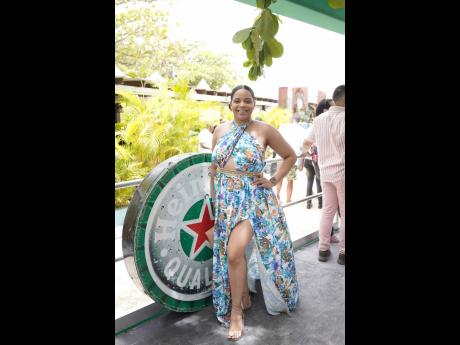  Heineken Brand Manager Amoye Phillpotts-Brown was dazzling in this flowy, floral printed dress.