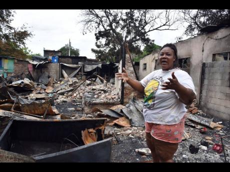 Trishanna Brown, a resident of Victoria Street in Denham Town, west Kingston, is calling for help for the more than 20 neighbours who lost their homes in a fire on Friday. Brown lives across the road from the site of the tragedy. 