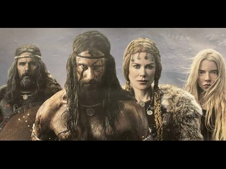 Alexander Skarsgcård (second left) stars in the leading role in the epic historical action drama, ‘The Northman’.