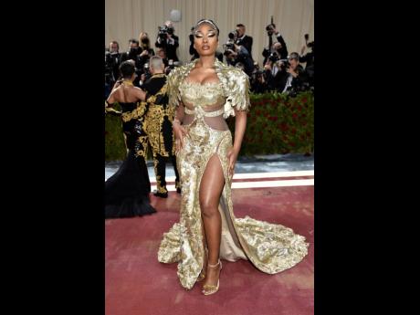 Megan Thee Stallion at The Met Gala in Moschino.