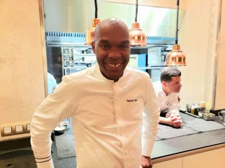Michelin starred Caribbean super chef Marcel Ravin dazzles at the Blue Bay Restaurant in Monaco.