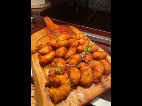 Among the crowd’s favourites at the Jamaica Rum Festival, media launch was the coconut shrimp, made with a white rum coconut sauce.