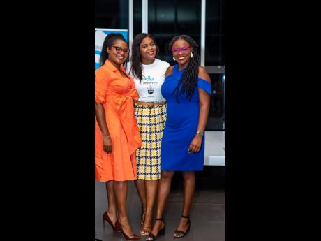 From left: Entrepreneur Janal McLean, CEO of Ezyad Management, YEA Vice-President and CEO of Infinity Integrated Marketing Communications, Shanoy Coombs, and Makeeda Lalor, CEO of People Plus Management, mingled for the event.
