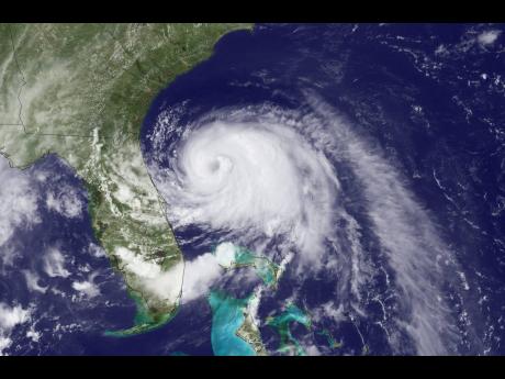 Satellite image of a storm on the move on July 2, 2014.
