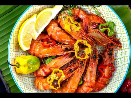 One of Jamaica’s favourite street foods and snacks, peppered shrimp, is available on the menu.