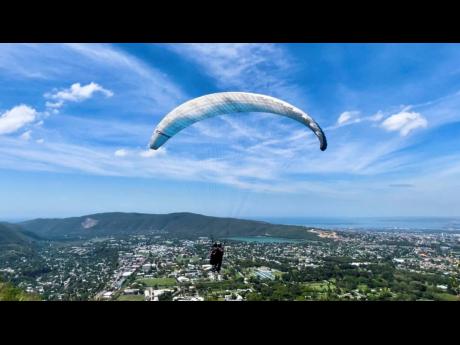 Paragliders take flight and soak up the sights and scenes of St Andrew.