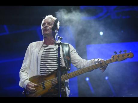International recording artiste, Sting, performing at Shaggy and Friends held on the Lawns of Jamaica House in St Andrew in January 2018.