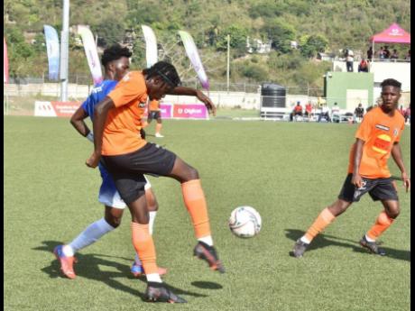 
Action from the last Jamaica Premier League encounter between Tivoli Gardens and Mount Pleasant at the UWI-JFF Captain Horace Burrell Centre of Excellence.