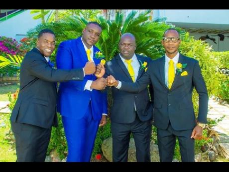 The groomsmen were excited to share in the groom’s momentous day.