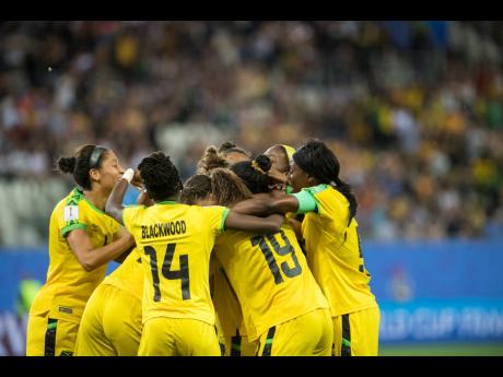 Jamaica’s Reggae Girlz at the 2019 FIFA Women’s World Cup in France.