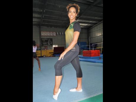 
Danusia Francis at the at the Jamaica Gymnastics Association’s (JGA) gym in Kingston.