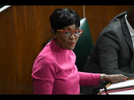 Denise Daley, member of parliament for St Catherine Eastern ​speaks during the Sectoral Debate at the sitting of the House of Representatives at Gordon House on Wednesday, June 1.