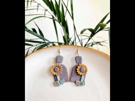 The sunflower earrings were a hit among customers. 
